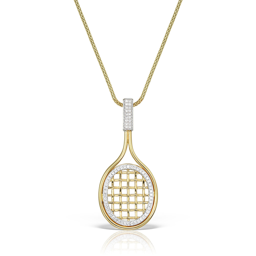 <b>Game On</b><br>Pendant in Gold and White Gold with Diamonds - Dita Von Helen