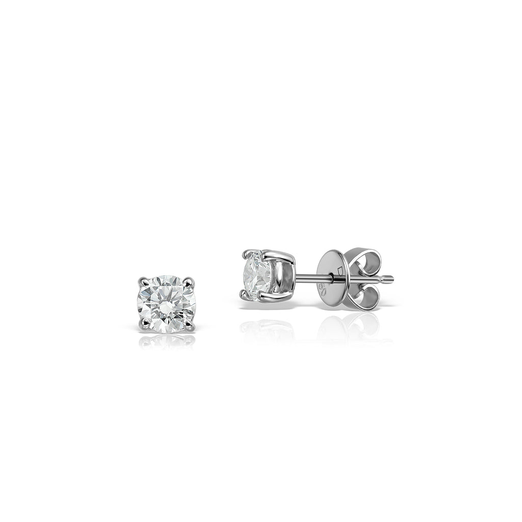 <b>On the Move</b><br>Earrings in White Gold with Diamonds - Dita Von Helen