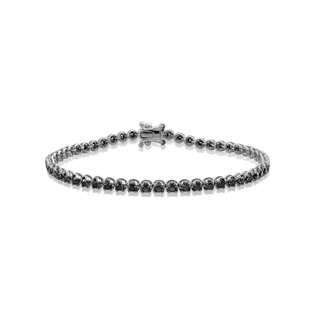 <b>Game, set…match</b><br>Bracelet in White Gold with Black   Diamonds - Dita Von Helen