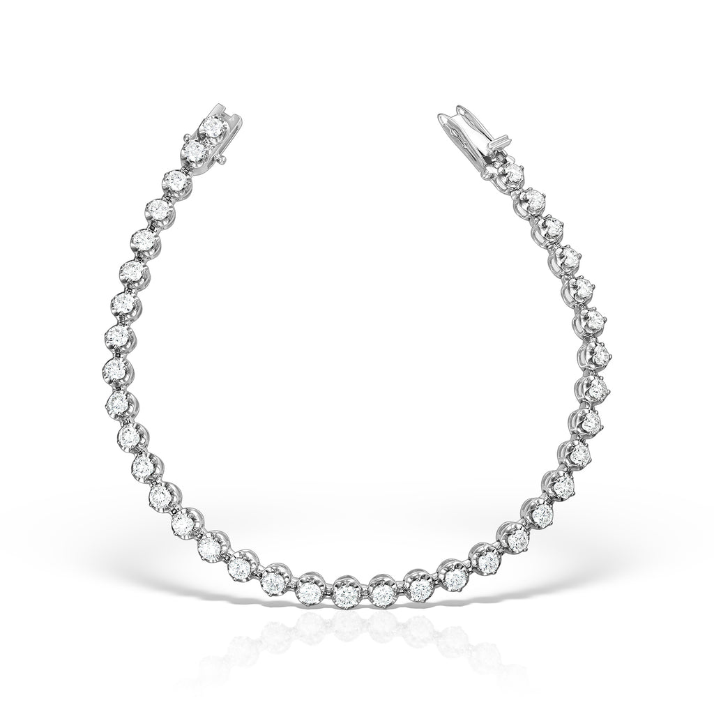 <b>Game, set…match</b><br>Bracelet in White Gold with Diamonds - Dita Von Helen