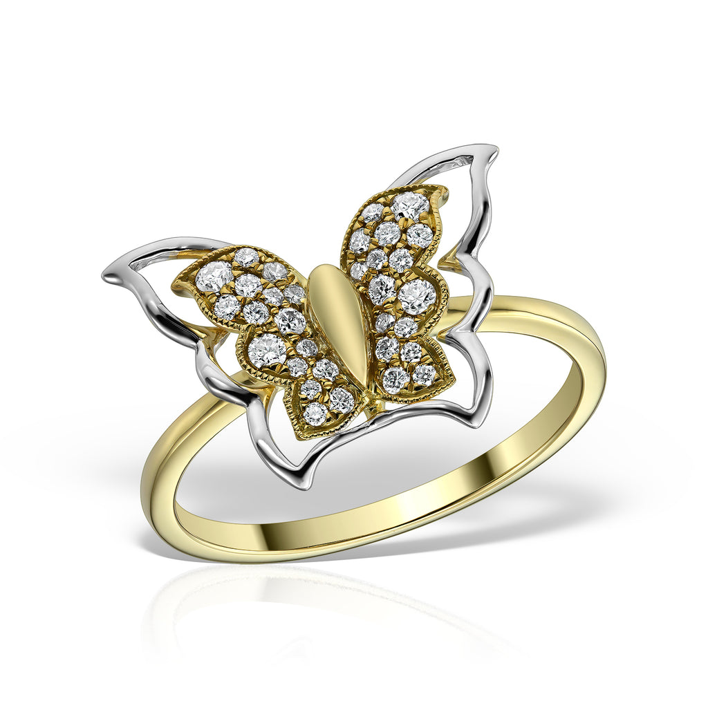 <b>Immortality</b><br>Ring in Gold & White Gold with Diamonds - Dita Von Helen