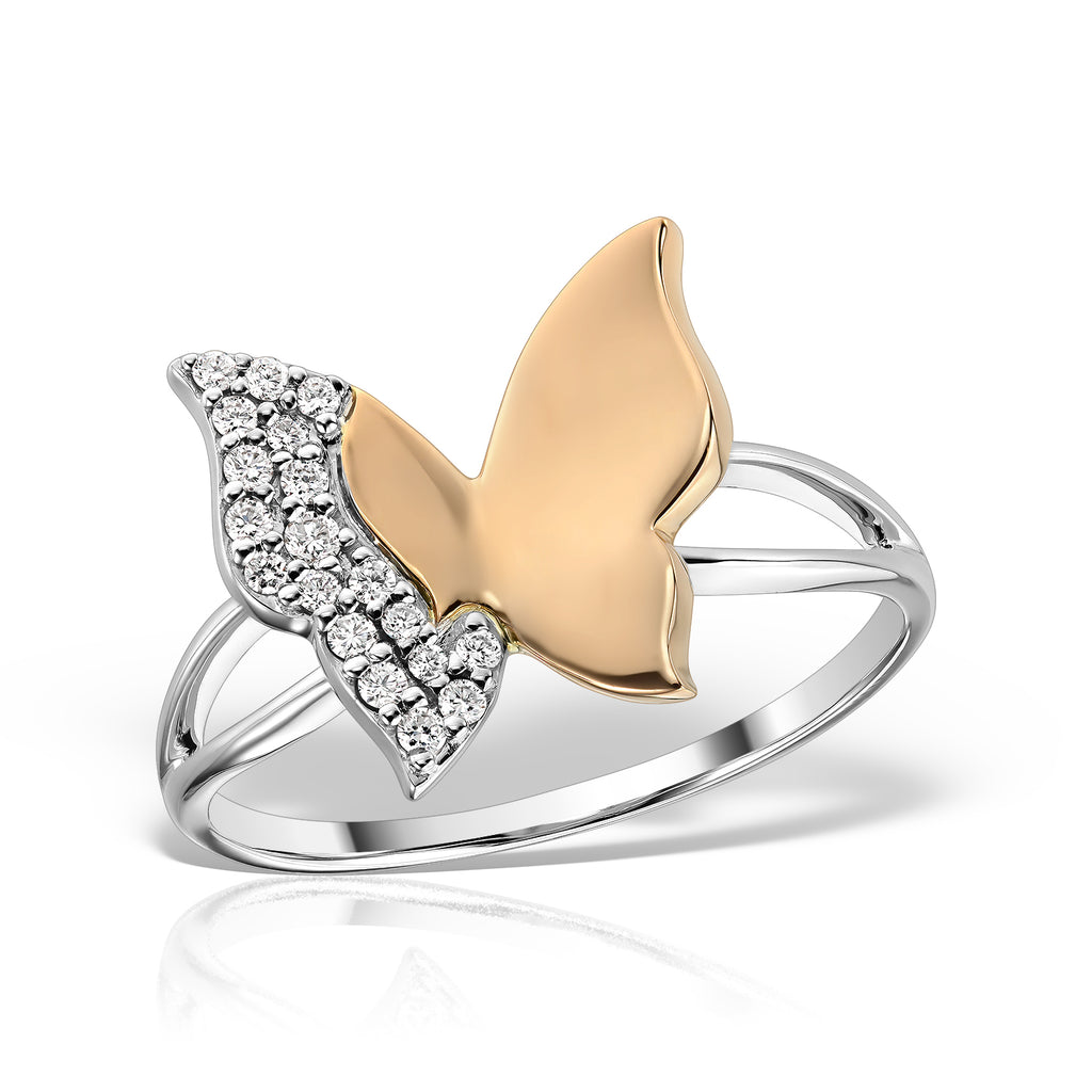 <b>Immortality</b><br>Ring in Rose & White Gold with diamonds - Dita Von Helen